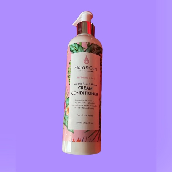 FLORA & CURL HYDRATE ME ORGANIC ROSE & HONEY CREAM SHAMPOO & Conditioner… - Picture 15 of 16